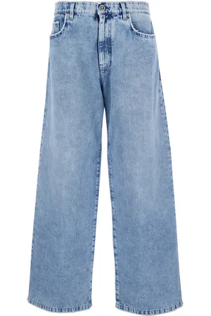 VERSACE Men Light Wide Leg Jeans, 32| Luxury Jeans for Men | Darveys