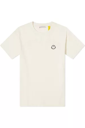 Moncler Mountain-print Cotton-jersey T-shirt In White