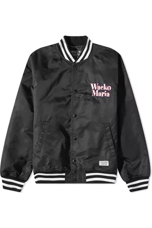 Wacko Maria Men's Logo-Embroidered Varsity Jacket