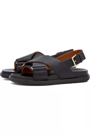 Marni Gladiator Fussbett Sandals - Black | Garmentory