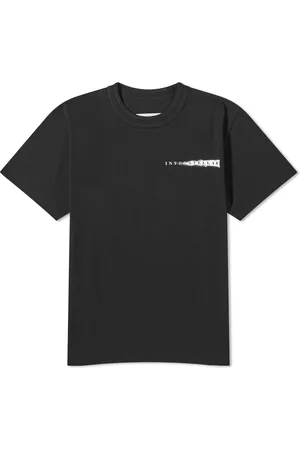 sacai Men's S Logo Split Seam T-Shirt Black