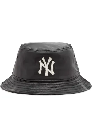 NEW ERA MLB LEATHER BUCKET NEYYAN, Black Men's Hat