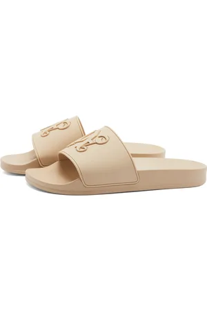 Gucci logo rubber discount slide sandal mens