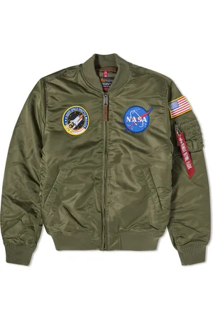 Pull&Bear Black NASA bomber jacket | Mens Coats & Jackets * Studio Water