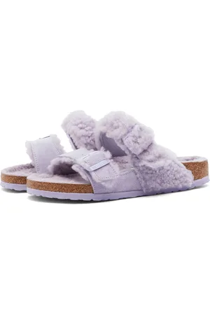 Shearling sandals discount