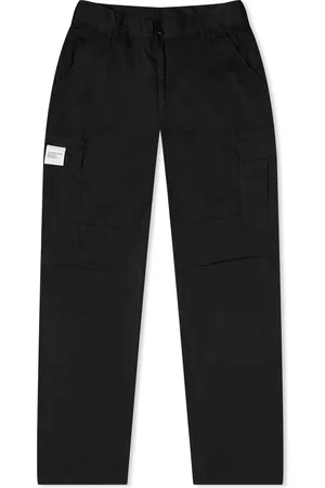 FW22 RUNWAY LOOK 14 – ANDRIA black faux leather large trousers – MaisonCléo