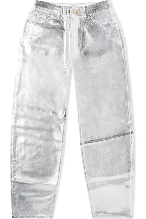 Bright White Striped Magny Jeans