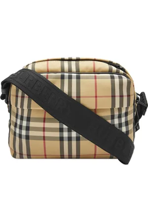 Burberry Leather Check Robin Cross-Body Bag - ShopStyle