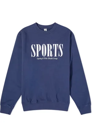 Sporty & Rich Blue Monte Carlo Sweatshirt - Periwinkle/White