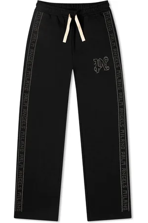 Palm Angels Monogram Flared Track Pants White