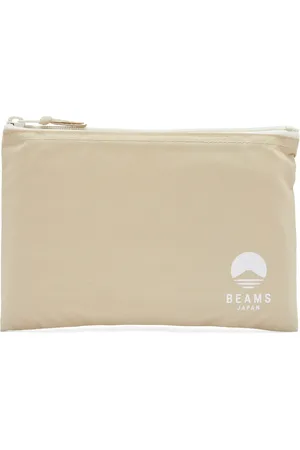 BEAMS JAPAN Logo A5 Flat Pouch in