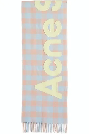 Acne Studios Veda Logo Check Scarf in