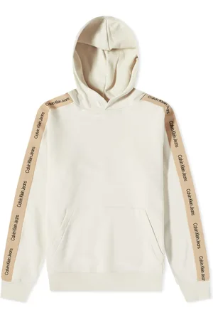 Calvin Klein Jeans Women's Taping Through Monogram Sweat / Sweatshirt -  Bright White