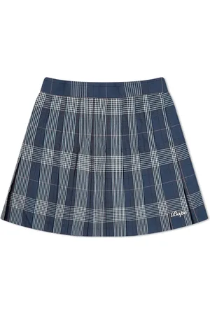 AAPE by *A Bathing Ape Check-Print Short Skirt