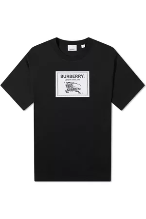 Burberry-White Crest Logo T-Shirt