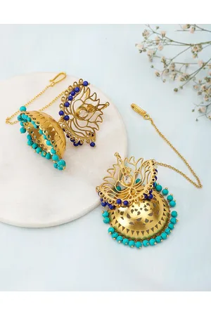 Earrings - Blue - women - 246 products | FASHIOLA INDIA