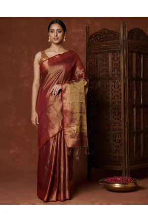 Buy Cotton Silk Maheshwari Sari for Women Online at Fabindia | 10648111