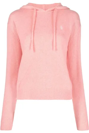 Sporty & Rich Logo-embroidered cashmere hoodie