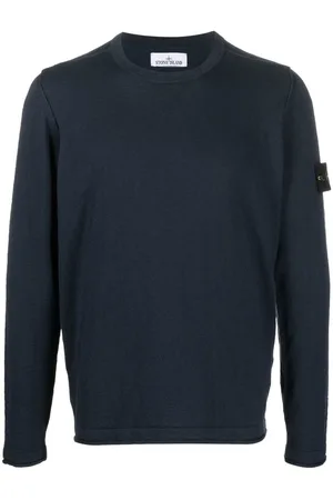 Stone Island Logo-patch sleeve jumper