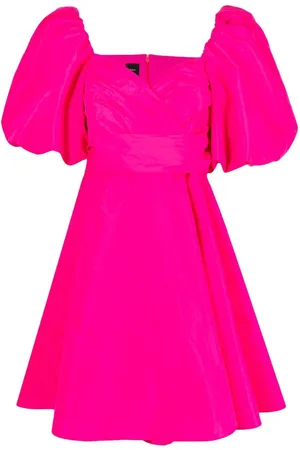 Pinko Puff-sleeve flared dress