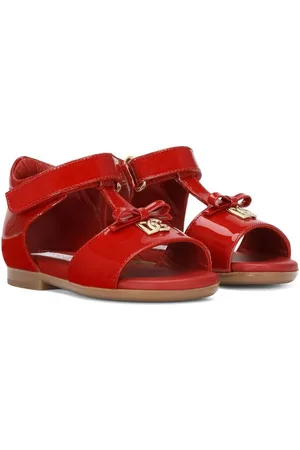 Moschino Kids Teddy Bear-appliqué Leather Sandals - Farfetch