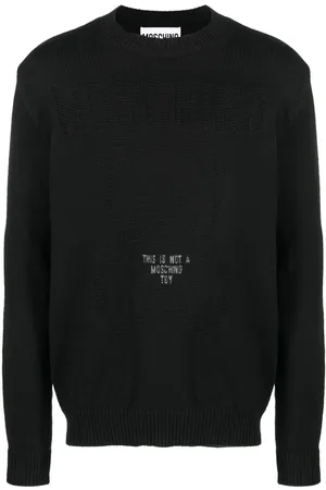 Moschino Tonal teddy bear-motif cotton jumper