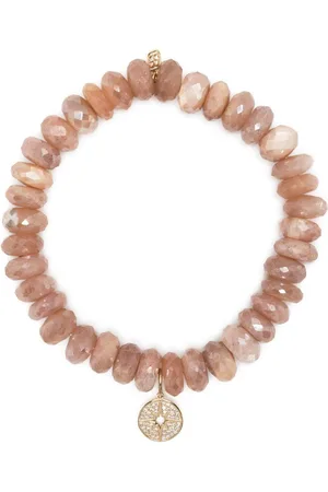 Sydney Evan 14kt yellow gold moonstone beaded bracelet