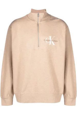 Calvin Klein Monologo waffle high-neck sweatshirt