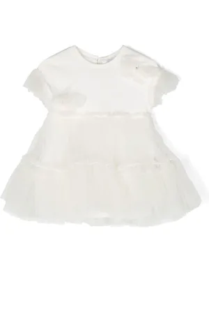 MONNALISA Short-sleeve tiered dress