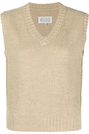 Maison Margiela Basket-weave sleeveless sweatshirt