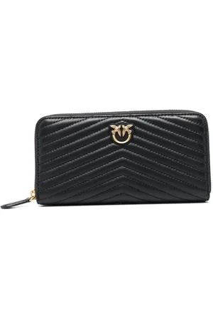 Pinko Chevron-quilted zipped purse