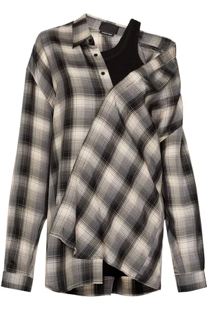 RTA Valery asymmetric longline shirt