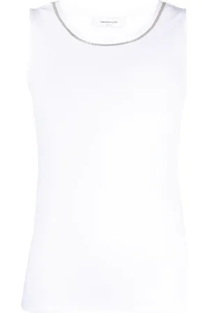 Fabiana Filippi Ball-chain trim tank top