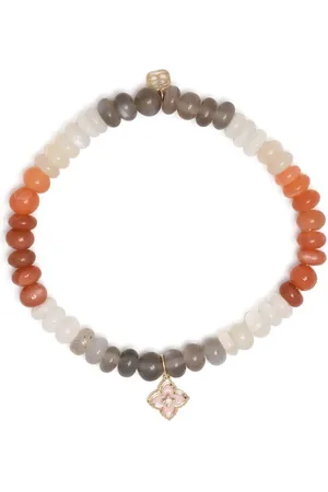 Sydney Evan 14kt yellow gold moonstone beaded bracelet