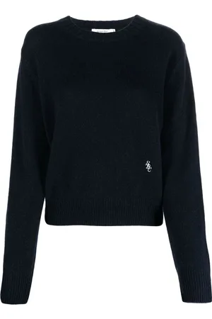 Sporty & Rich Logo-embroidered crew-neck jumper