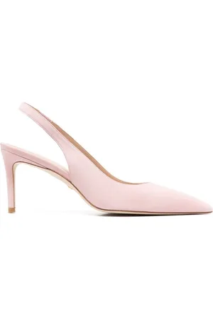 Stuart Weitzman 90mm suede sling-back pumps