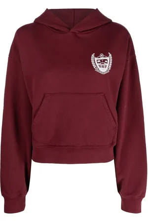 Sporty & Rich Logo-print cropped hoodie