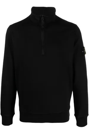 Stone Island Compass-motif half-zip jumper