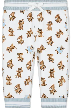 Dolce & Gabbana Baby Leopard track pants