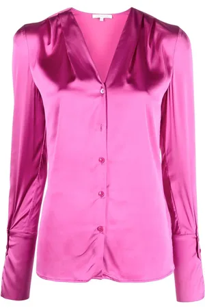 Patrizia Pepe V-neck satin shirt