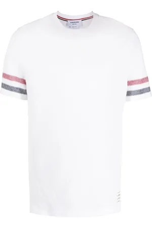 Thom Browne Tri-colour striped knit T-shirt