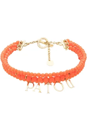 Patou Pop Peals logo-charm necklace