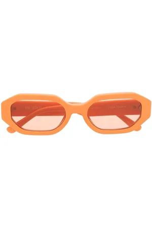 Linda Farrow X The Attico Irene oval-frame sunglasses