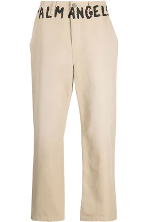 Palm Angels Logo-print chino trousers