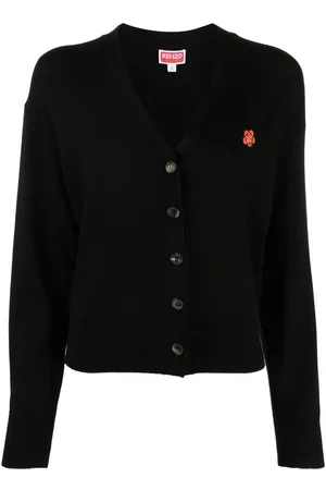Kenzo Boke Flower embroidered wool cardigan