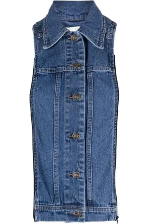 VERONICA BEARD Button-front denim vest