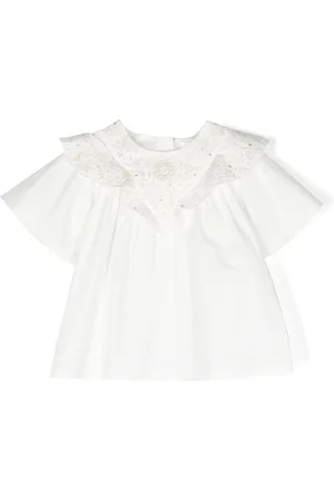 Chloé Broderie anglaise poplin blouse