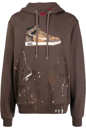 MOSTLY HEARD RARELY SEEN Sneaker-print long-sleeve hoodie