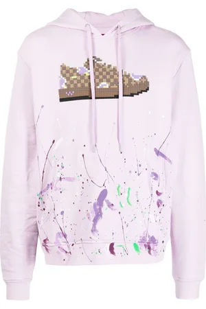 MOSTLY HEARD RARELY SEEN Sneaker-print long-sleeve hoodie
