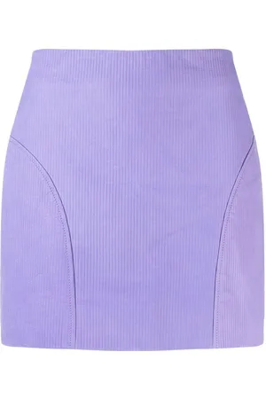REMAIN Corduroy leather mini skirt